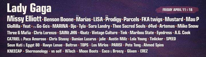 Line Up Coachella 2025 (Instagram.com/coachella)