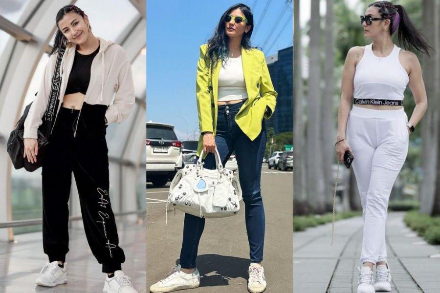 Baju Kasual ala Sharena Delon, Stunning dengan Gaya Sporty