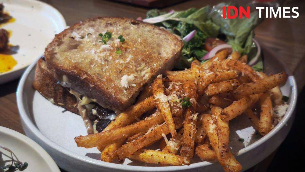 Potret menu sandwich Markette, Grand Indonesia, Jakarta (IDN Times/Dhiya Awlia Azzahra)