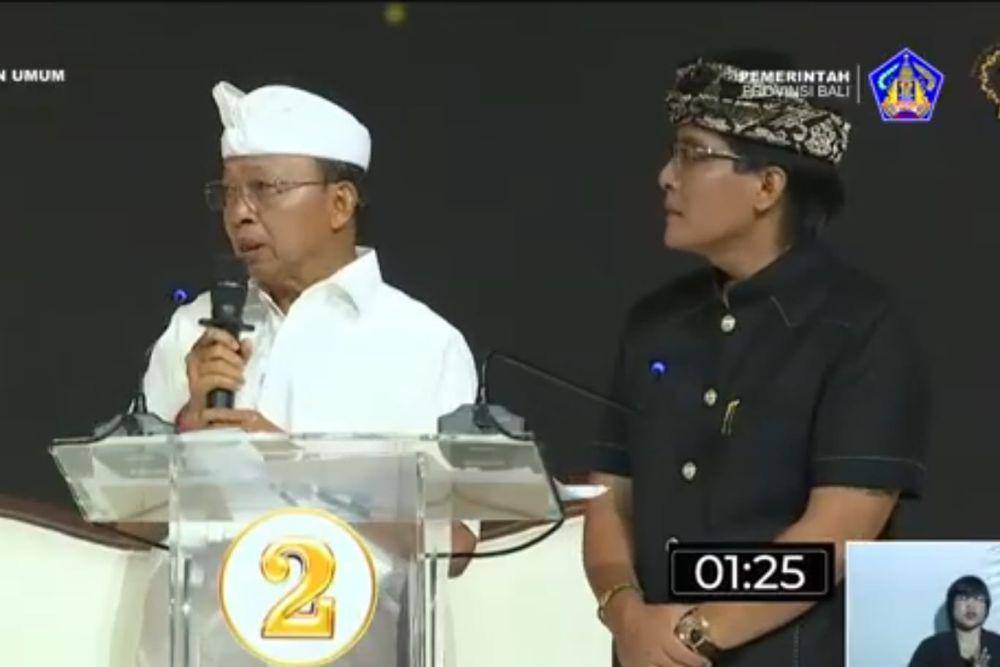 Paslon Gubernur dan Cawagub Provinsi Bali Nomor Urut 2, I Wayan Koster-I Nyoman Giri Prasta (Dok.IDN Times/istimewa)