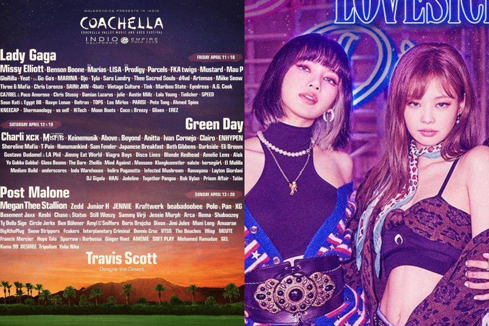 Line Up Coachella 2025 (Instagram.com/coachella | Instagram.com/blackpinkofficial)