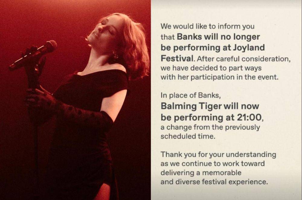 Banks batal tampil di Joyland Festival 2024 (instagram.com/joylandfest)