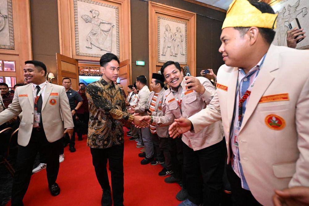 Wapres Gibran Rakabuming Raka saat membuka Tanwir I Pimpinan Pusat (PP) Pemuda Muhammadiyah di Hotel Aryaduta Menteng, Jakarta Pusat, pada Kamis (21/11/2024). /dok BPMI