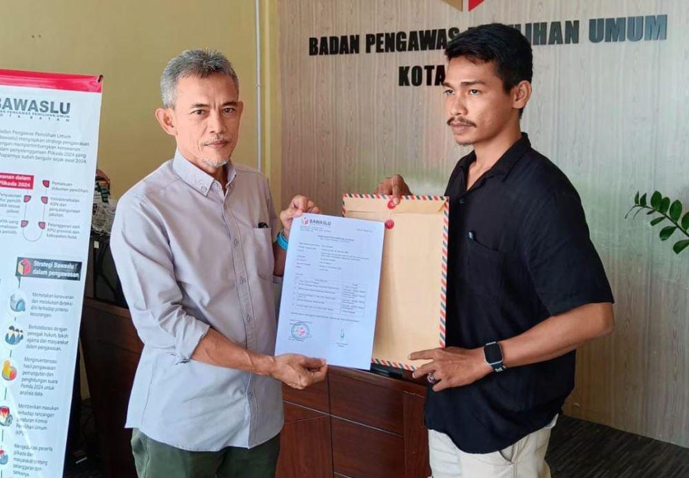 Tim Paslon 01 Laporkan KPU Kota Batam ke Bawaslu