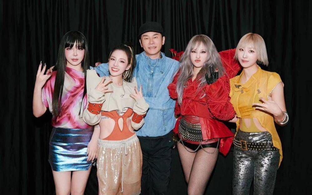 Potret Yang Hyun Suk dan member 2NE1 (instagram.com/2ne1offficial)