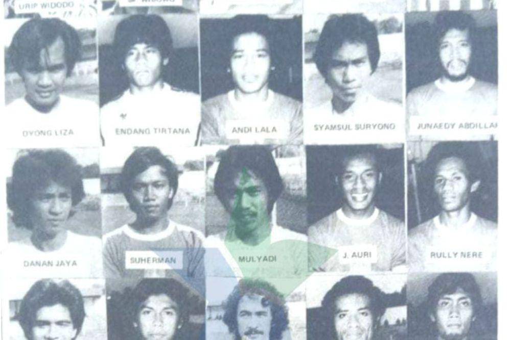 Potret legenda sepak bola nasional asal Sulawesi Selatan, Andi Lala, dalam daftar skuat Persija Jakarta untuk Kejuaraan Utama PSSI (Perserikatan) 1979. (Dok. Perpusatakaan Nasional RI)