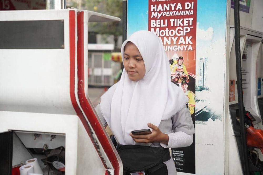 Operator SPBU yang sempat menjadi korban tindak kekerasan, Afrida Azzahra. (Dok. Pertamina)