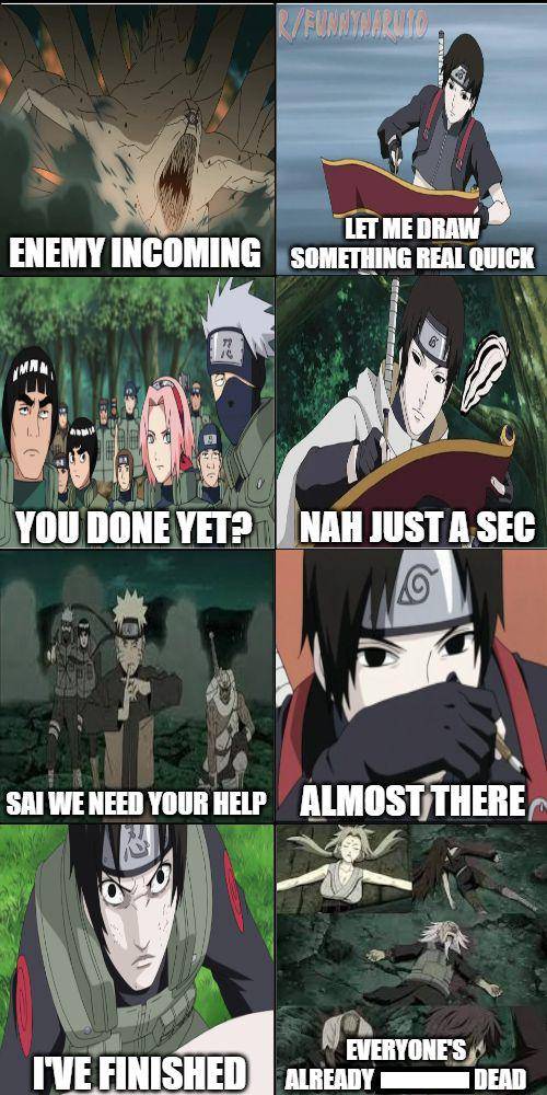 potret meme lucu Sai (reddit.com/user/pedrulho)