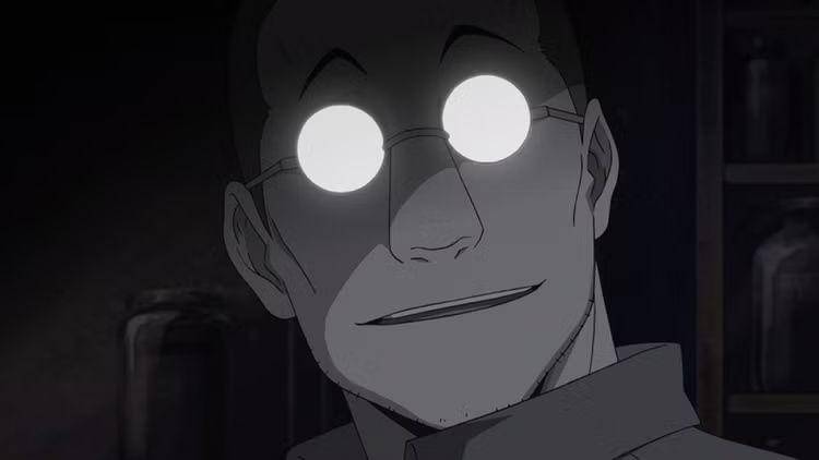 Shou Tucker karakter Fullmetal Alchemist: Brotherhood (dok. Bones/Fullmetal Alchemist: Brotherhood)