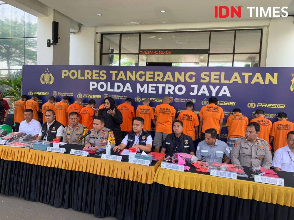 Polres Tangsel Tangkap 17 Pelaku Curanmor di Wilayah Tangerang