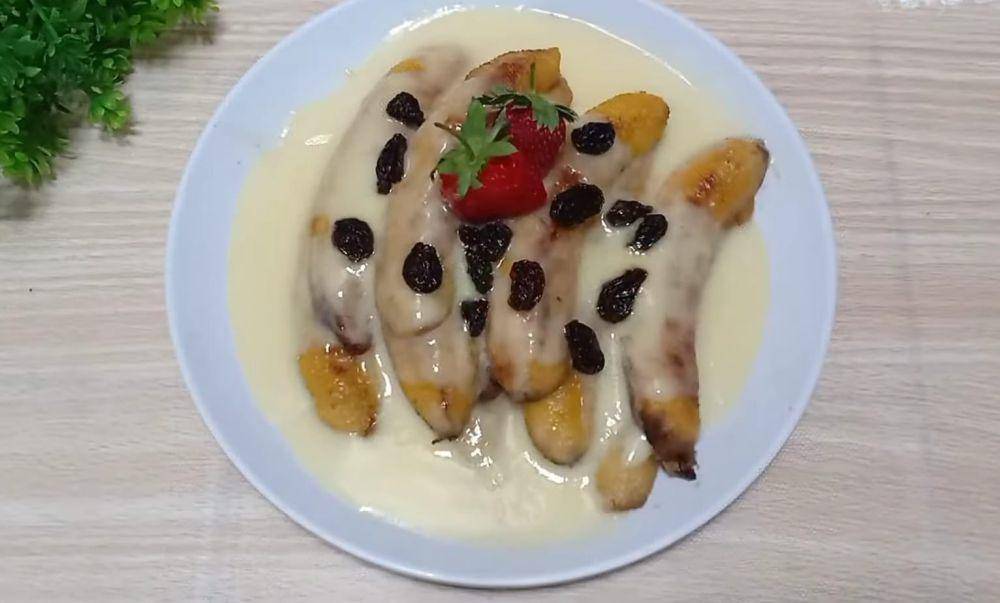 ilustrasi pisang berendam vla creamy (YouTube.com/Eliza Perkasa)
