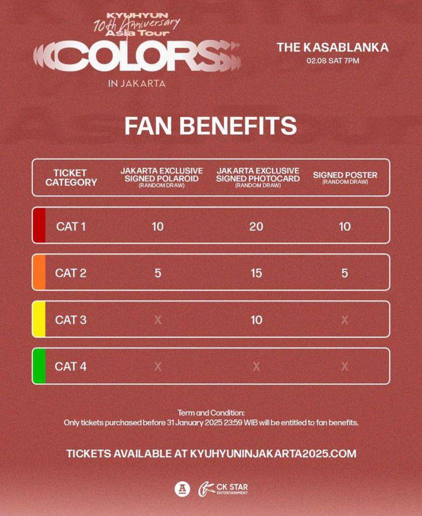 harga tiket konser Kyuhyun “COLORS” di Jakarta dan cara belinya (Instagram.com/ckstar.id)