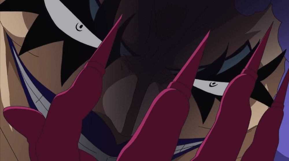 Ivankov perlihatkan kuku panjangnya yang akan jadi jarum suntik. (dok. Toei Animation/One Piece)