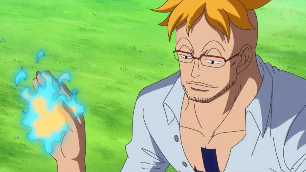 Marco menggunakan api dari Buah Iblisnya. (dok. Toei Animation/One Piece)