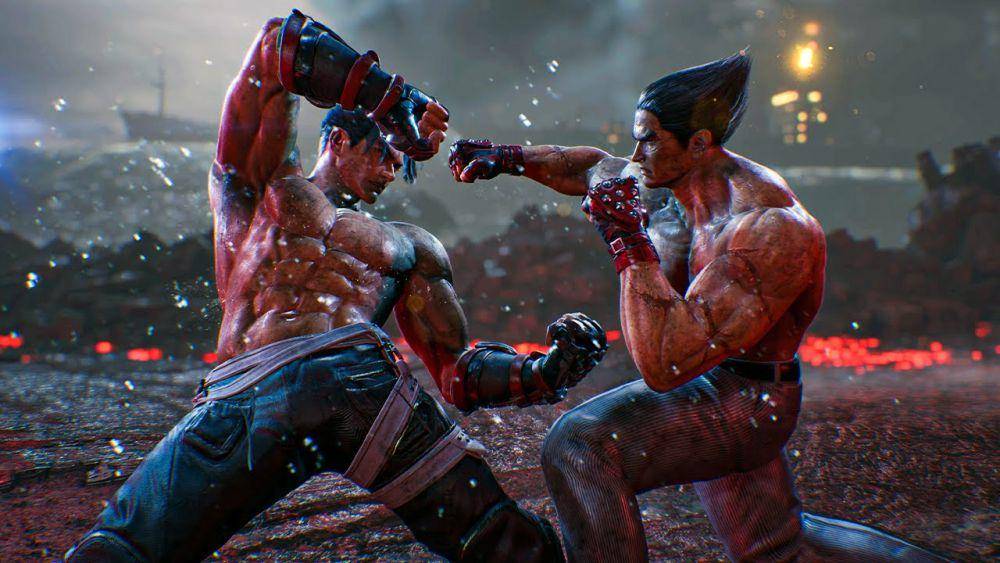 cuplikan pertarungan Jin Kazaman dengan Kazuya Mishima (dok. Bandai Namco Enntertainment/Tekken 8)