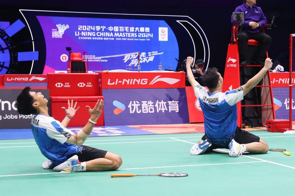 Sabar/Reza Permalukan Wakil Tuan Rumah di Semifinal China Masters 2024