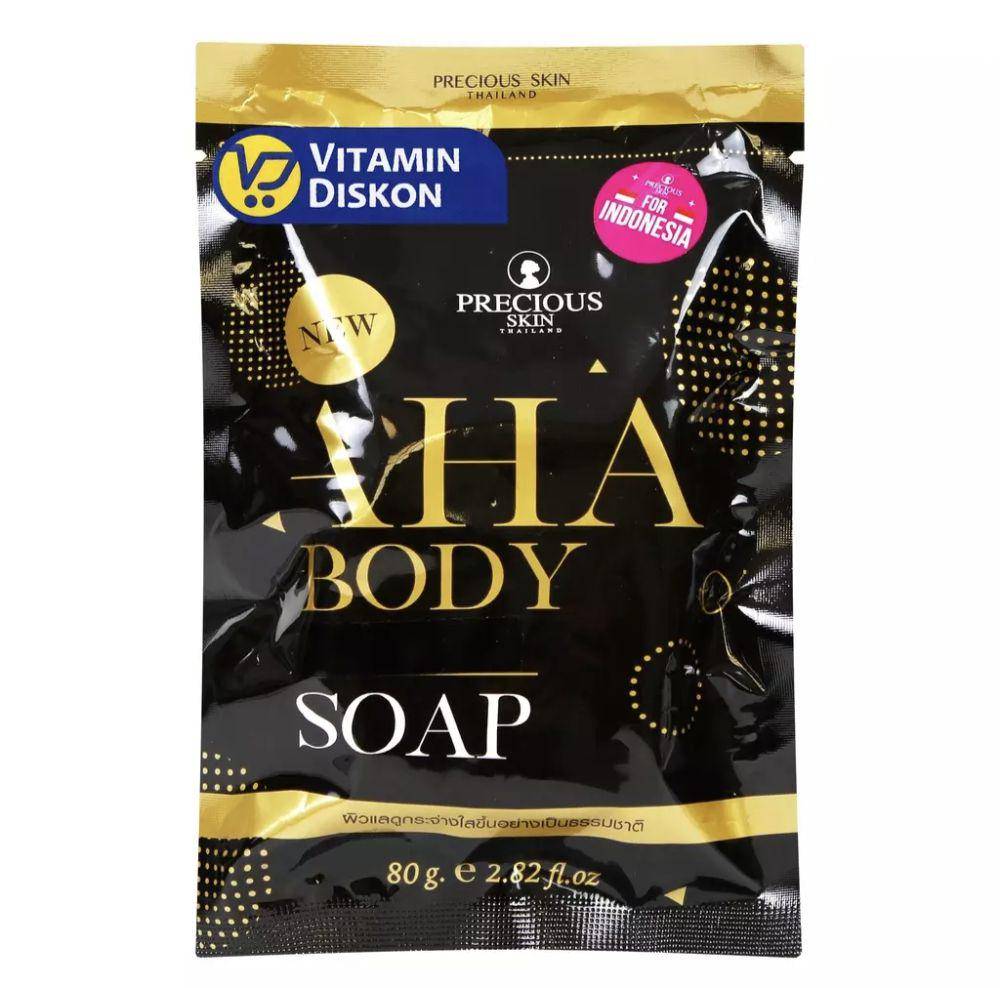 Precious Skin AHA Body Booster Whitening 5x Soap (zalora.co.id/VitaminDiskon)