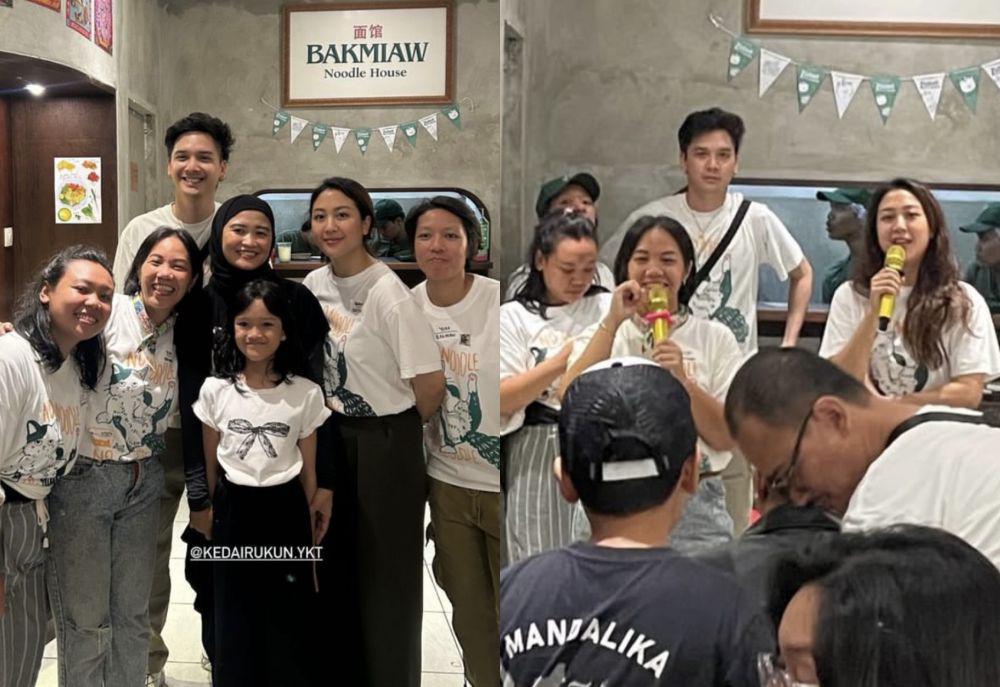 Potret Sherina dan Baskara Rayakan Anniversary ke-2 Kedai Bakmi Mereka