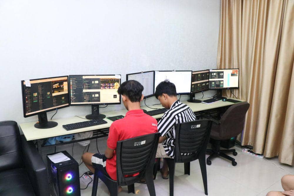 Ruangan pengoprasian server judi online di Apartemen Aston Pelita, Kota Batam (Dok:Polda Kepri)