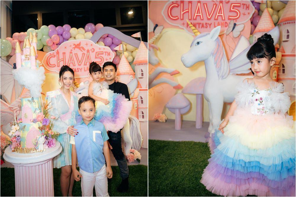 10 Momen Pesta Ultah Chava Ke-5, Bertema Unicorn