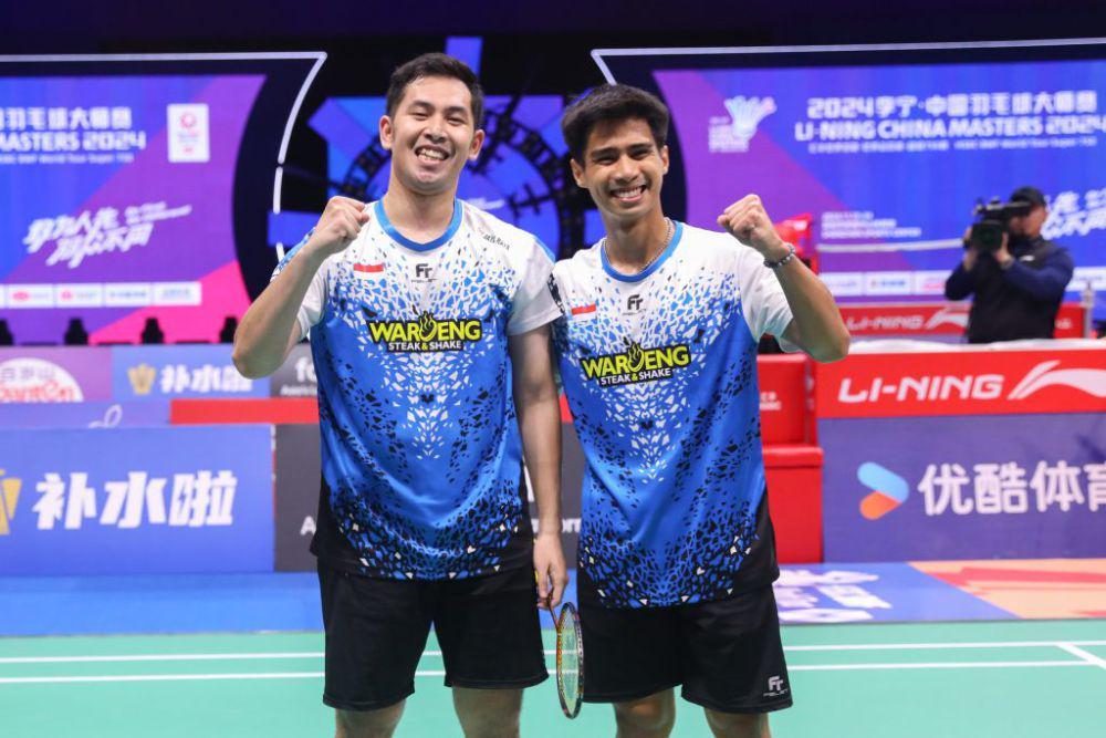 Sabar/Reza Bungkam Tuan Rumah di Hari Kedua World Tour Finals 2024