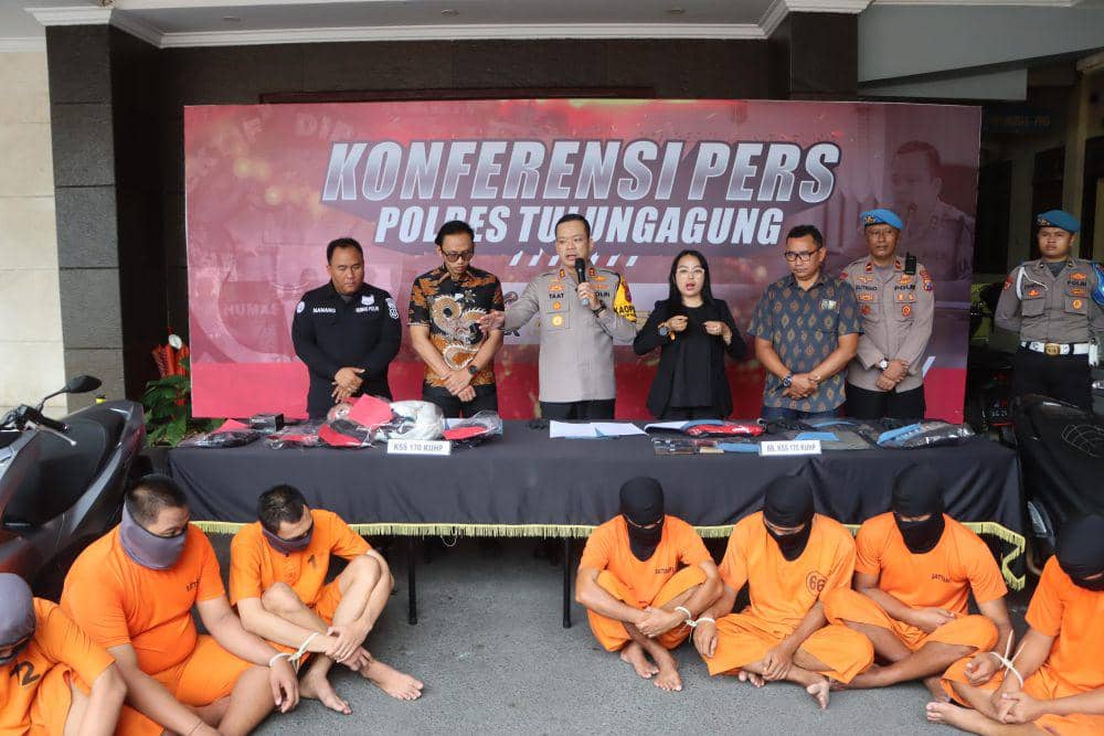 10 Pesilat di Tulungagung Ditangkap Polisi, Kasus Penganiayaan