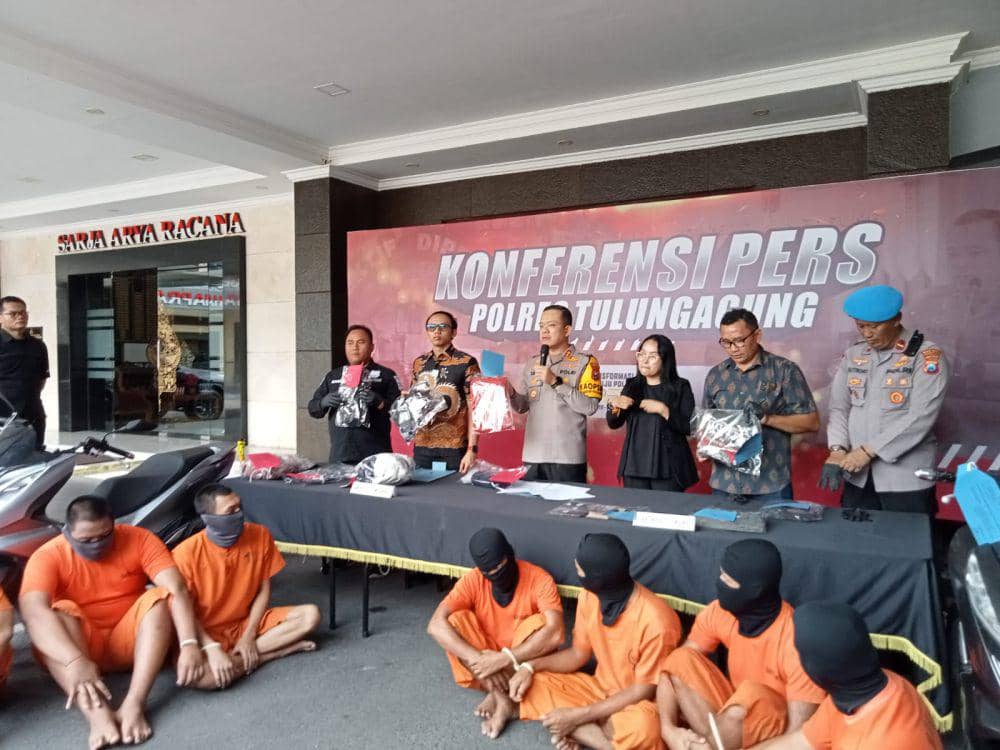 Oknum anggota perguruan silat di Tulungagung yang ditangkap Polisi. IDN Times/ Bramanta Pamungkas