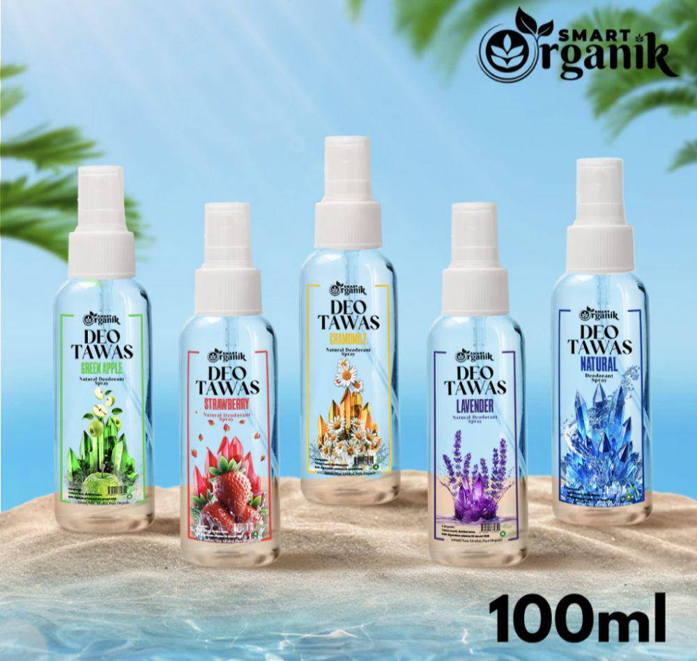 SmartOrganik Natural Deodorant Tawas Spray Original (shopee.co.id/Smart Organik Official Store)