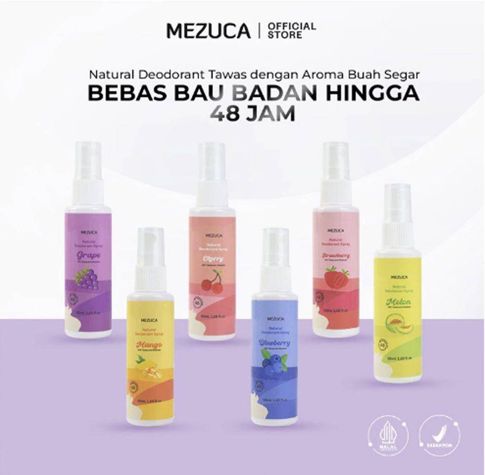 MEZUCA Natural Deodorant Spray (shopee.co.id/Deso Store)