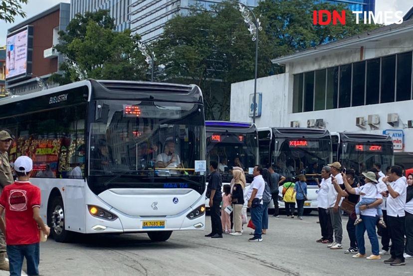 Medan Kini Punya 60 Unit Bus Listrik, Berikut 6 Koridornya