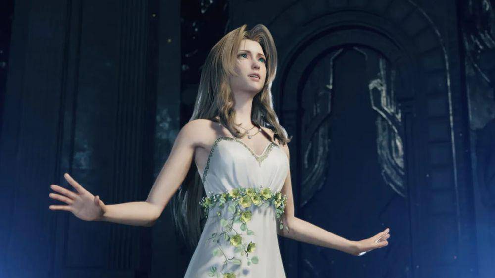 Aerith menyanyikan lagu tema "No Promises to Keep". (dok. Square Enix/Final Fantasy VII Rebirth)