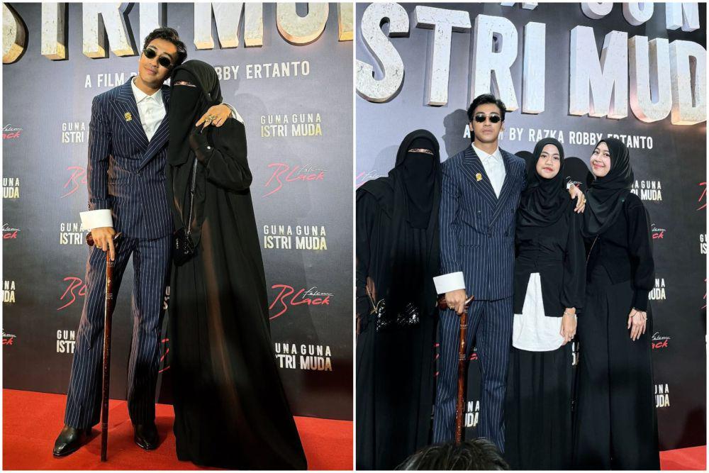 9 Potret Umi Pipik di Gala Premiere Film Abidzar, Support Anak!