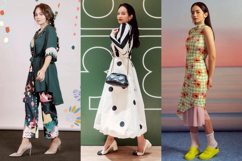 11 Inspirasi Outfit Pattern ala Enzy Storia, Ada Rok hingga Dress