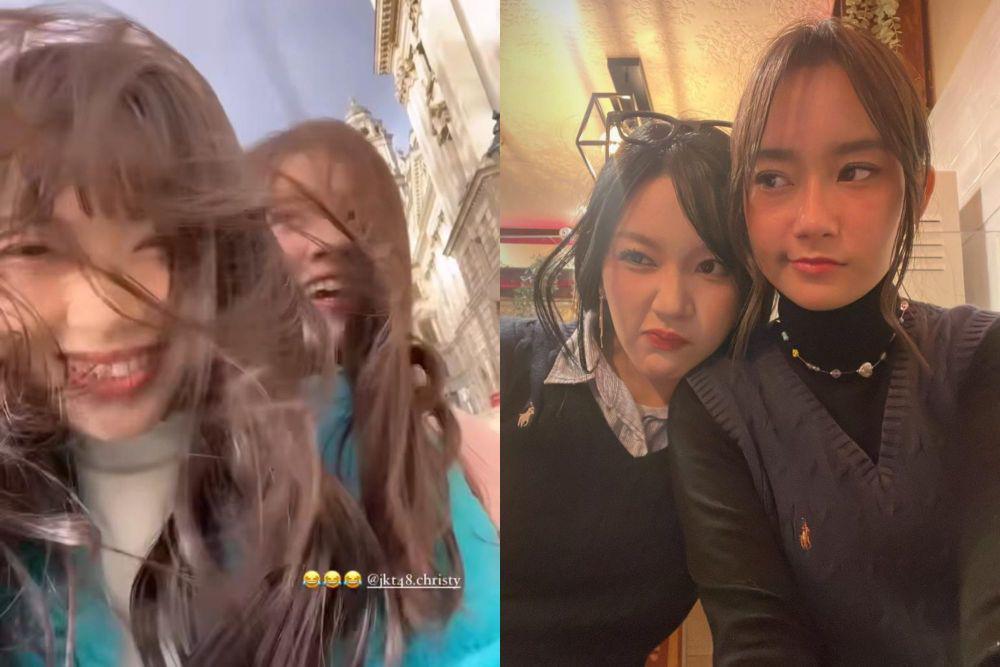 7 Potret Member JKT48 Liburan ke London, Sang Kapten Ikut Juga!