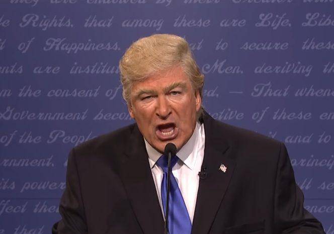cuplikan Alec Baldwin saat menirukan Donald Trump dalam acara Saturday Night Live (youtube.com/Saturday Night Live)