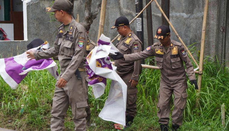 Masa Tenang, APK di Kabupaten Tangerang Dicopot