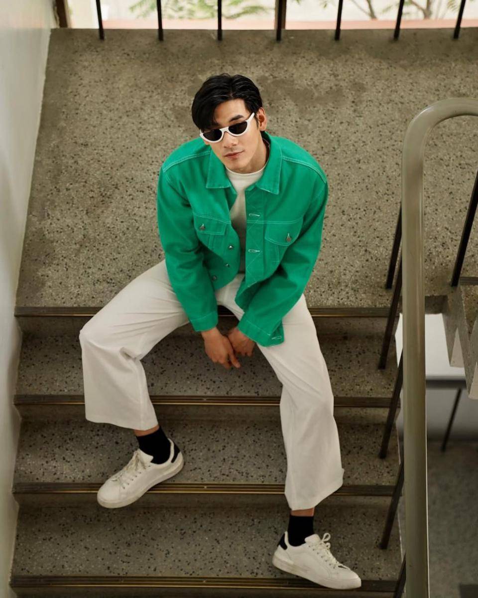 outfit double layer ala Big Thanakorn (instagram.com/big.thanakorn)