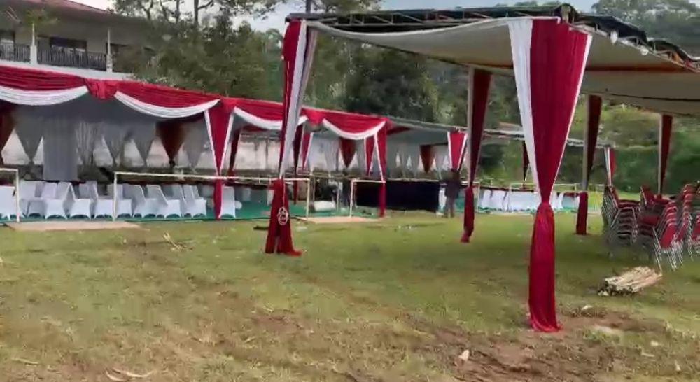 Paspampres Cek Lokasi TPS Pencoblosan Pilkada Prabowo di Bogor