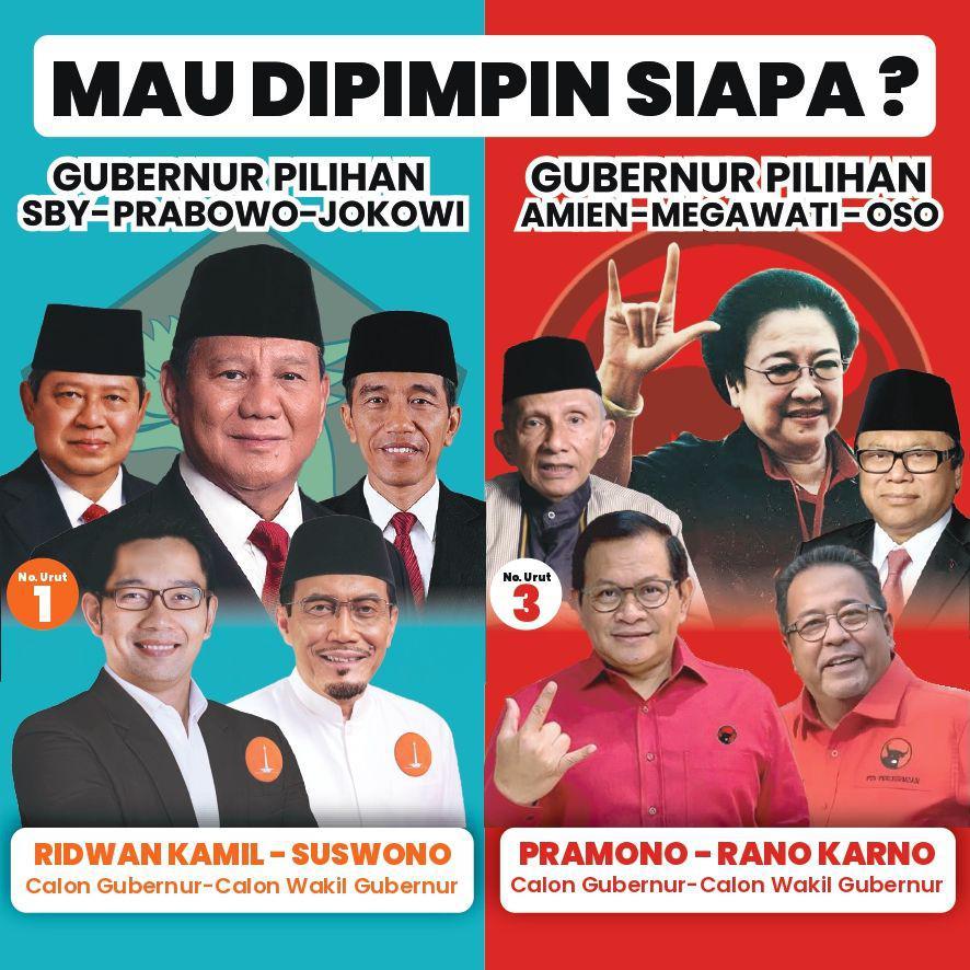 Politikus PDIP Unggah Terduga Penyebar Stiker Bandingkan RK-Pramono