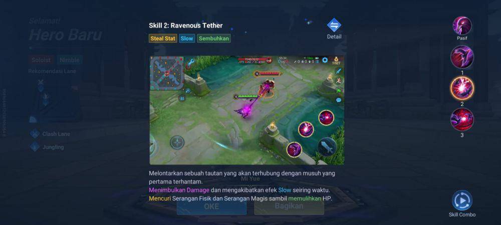 skill kedua Mi Yue di Honor of Kings (dok. TiMi Studio Group/Honor of Kings)