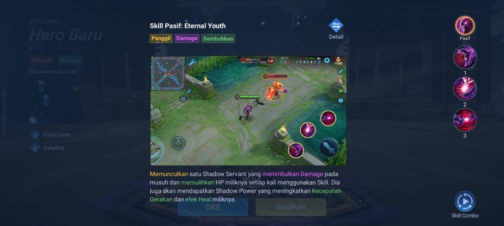 skill pasif Mi Yue di Honor of Kings (dok. TiMi Studio Group/Honor of Kings)
