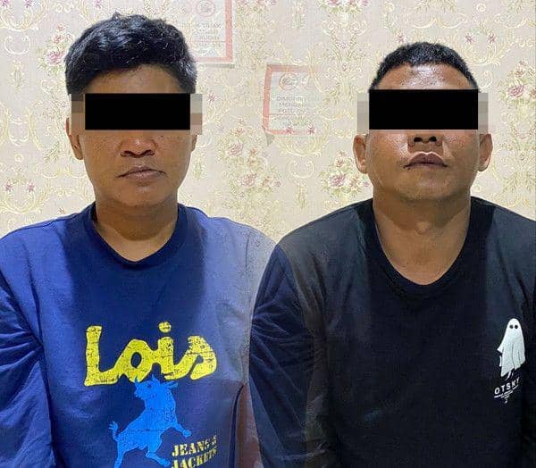 Sosok pelaku pelaku inisal YS (41) dan DS (30) merupakan warga Lubuk Linggau, Sumatera Selatan (Sumsel). (Dok. Polresta Bandar Lampung).