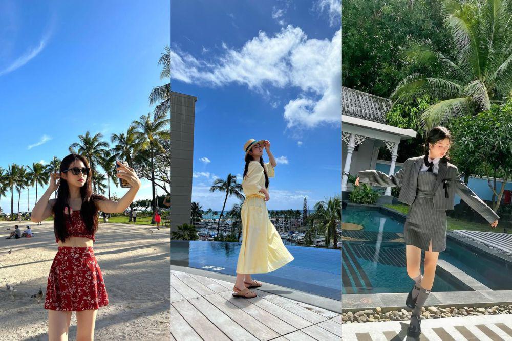 12 Ide Outfit Monokrom ala Shin Ye Eun, Cantik Buat Liburan