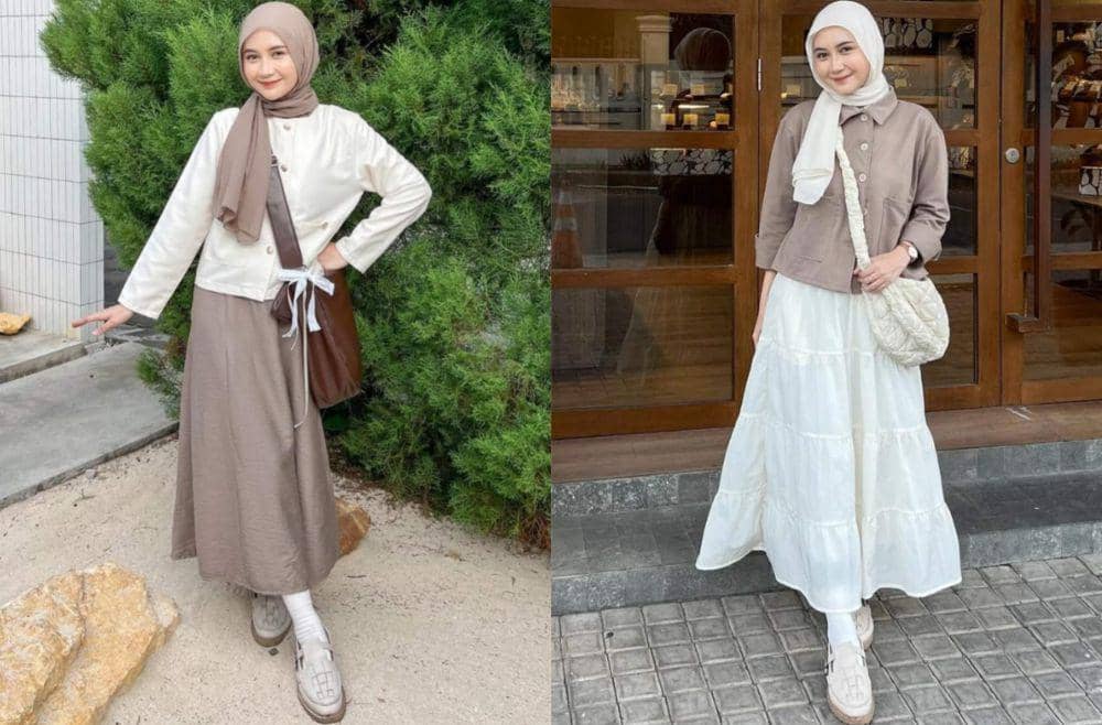 9 Inspirasi Outfit Nuansa Earth Tone ala Nabila Bya, Estetik!