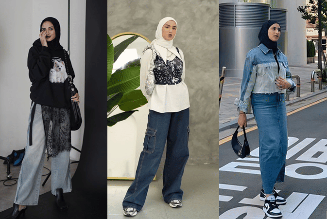 11 Mix and Match Outfit Denim ala Munira Agile yang Kece Badai!