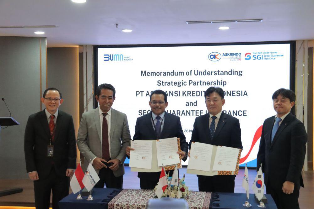 Perkuat Penjaminan Surety Bond di RI, Askrindo Gandeng SGI dari Korea