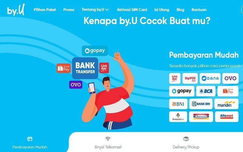 cara isi kuota internet by.U tanpa aplikasi (byu.id)