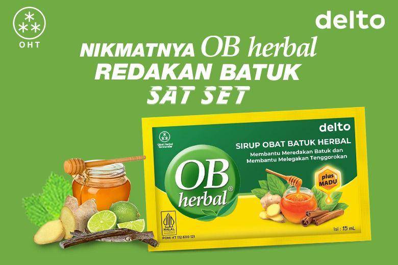 OB Herbal  redakan batuk dengan sat set. Foto: OB Herbal