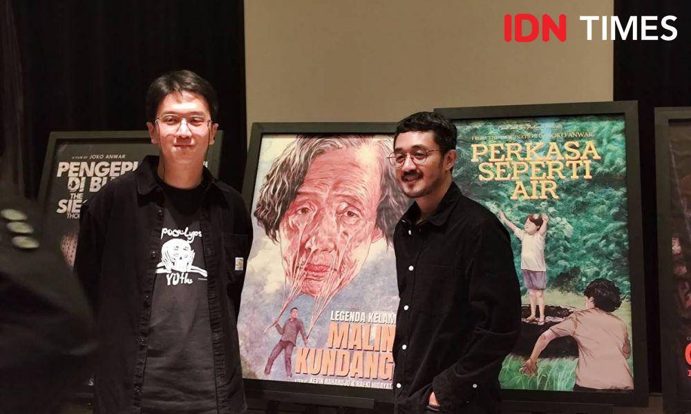 Kevin Rahardjo dan Rafki Hidayat di Slate Launching Announcement Come And See Pictures pada Senin (25/11/24) (dok. IDN Times/Shandy Pradana)