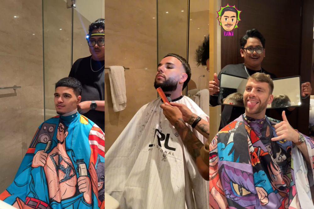 7 Potret Penggawa Timnas Indonesia Cukur Rambut sebelum Tanding